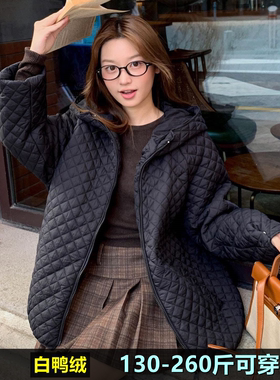 加肥加大码轻薄款羽绒服女冬装