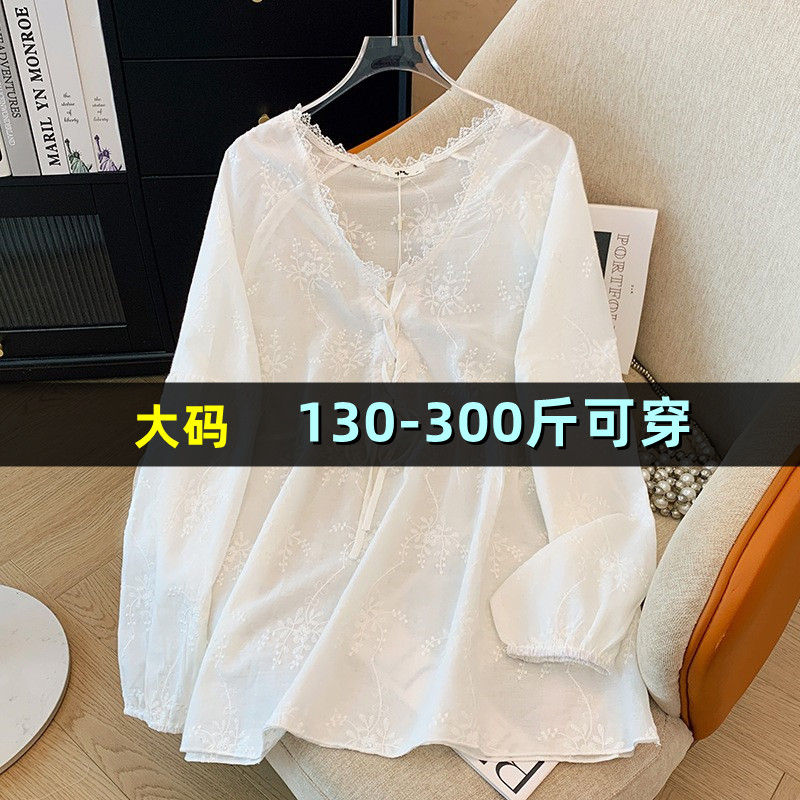 特大码女装娃娃衫上衣秋季胖mm