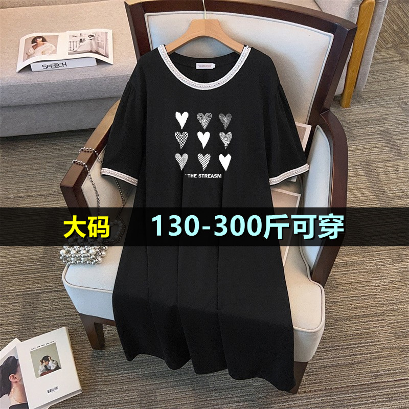 特大码连衣裙女200斤胖mm