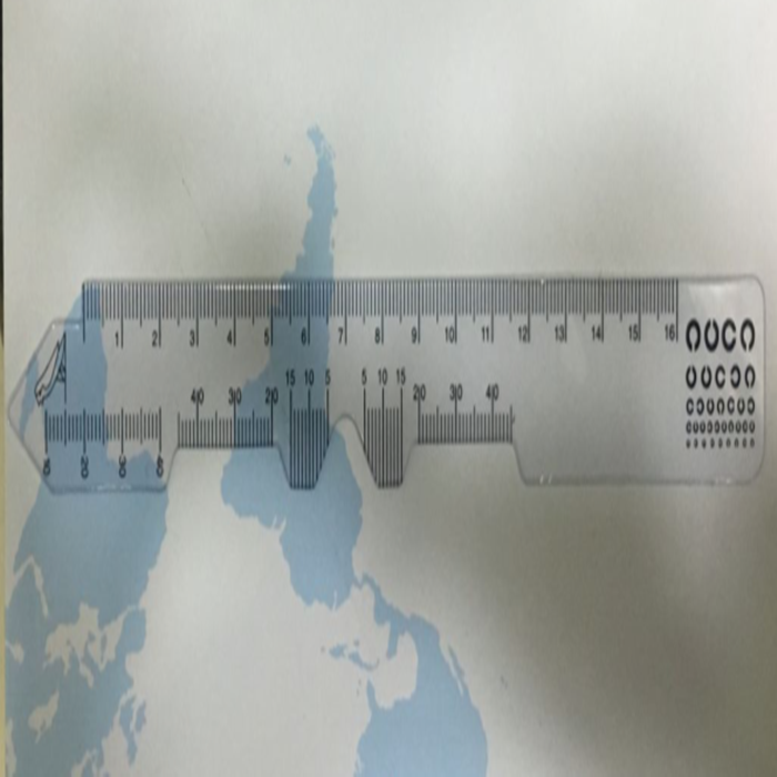 瞳距尺测瞳距尺硬测量尺眼镜仪瞳高眼镜店专用瞳高视力配件设备