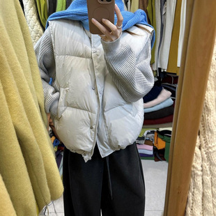 韩版百搭立领棉服马甲女款2026年冬季新款宽松休闲保暖马夹上衣潮