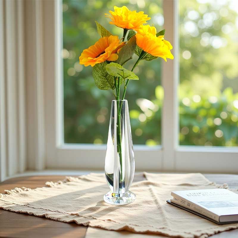 水晶花瓶现代轻奢装饰品