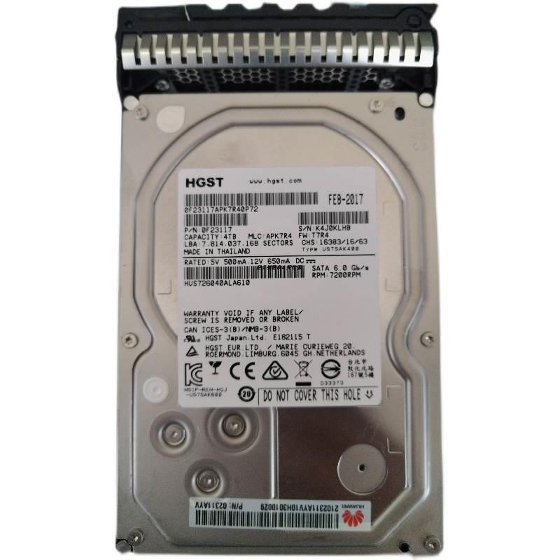 Huawei/华为 02311AYV HUS726040ALA610 4T SATA 3.5服务器硬盘