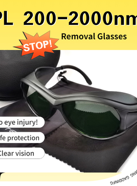 ISO标准脱毛仪IPL安全眼镜200-2000nm美容激光防护光子嫩肤护目镜