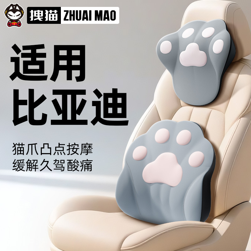 拽猫比亚迪汉唐宋plus秦海鸥头枕