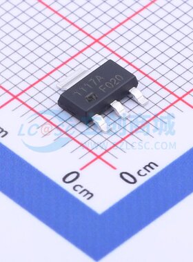 线性稳压器(LDO) LD1117ASTR SOT-223 意法半导体芯片 电子元器件