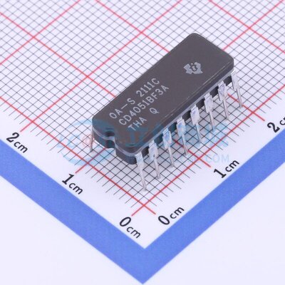 模拟开关/多路复用器 CD4051BF3A CDIP-16 TI/德州 电子元件配单