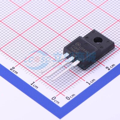场效应管(MOSFET) FQPF7N80C TO-220F onsemi(安森美) 电子元器件