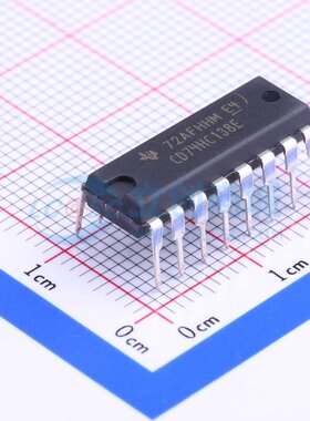 信号开关/编解码器/多路复用器 CD74HC138E DIP-16 TI/德州 原装