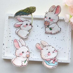 羽绒服补丁贴自粘刺绣卡通布贴diy装 饰 饰书包贴布修补贴手机壳装