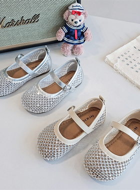 61263童鞋2026春夏款透气镂空女童皮鞋洋气玛丽珍鞋公主鞋时装鞋