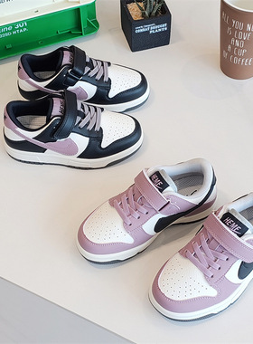 23580童鞋2025春款男女童撞色低帮空军板鞋休闲鞋运动鞋街舞鞋