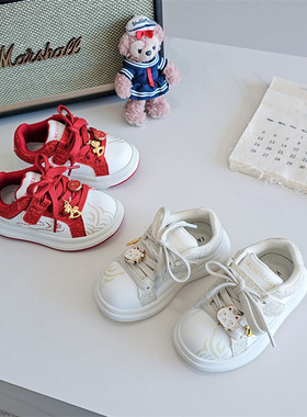 8885童鞋2026春款韩版男女童小童宝宝休闲鞋小白鞋运动鞋22-26码