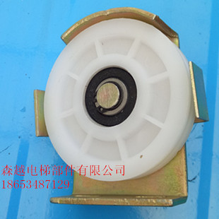 电梯配件门挂轮餐梯绳轮传菜电梯滑轮盒直径75的门轮门挂轮6201