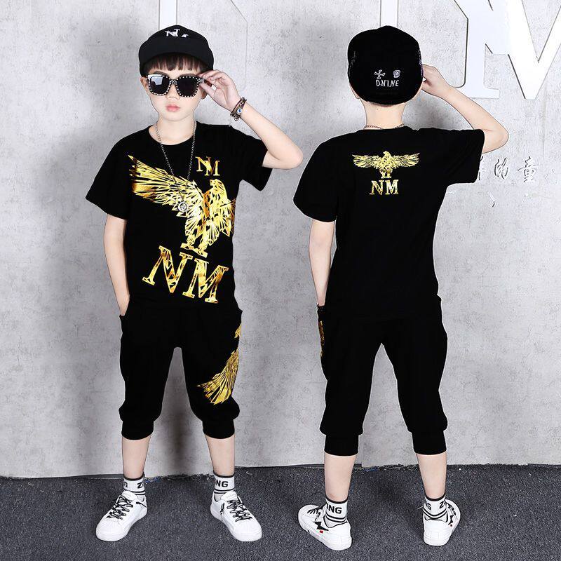 男童夏装套装新款2026年夏季6韩版7短袖8洋气13岁儿童夏款潮流9薄