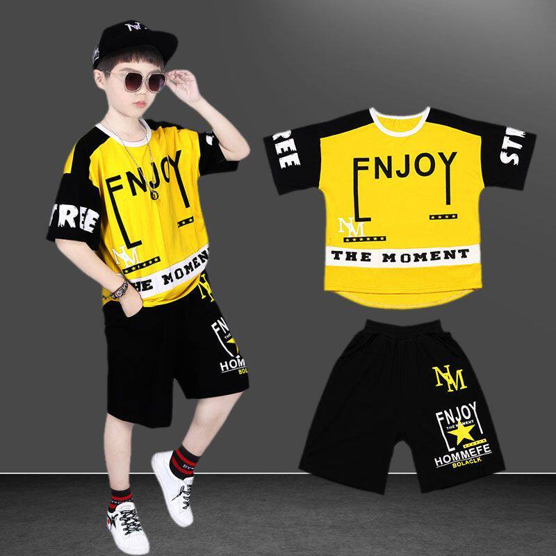小学生儿童短袖套装6夏季7男童短裤休闲夏装9中大童10男孩夏款8岁