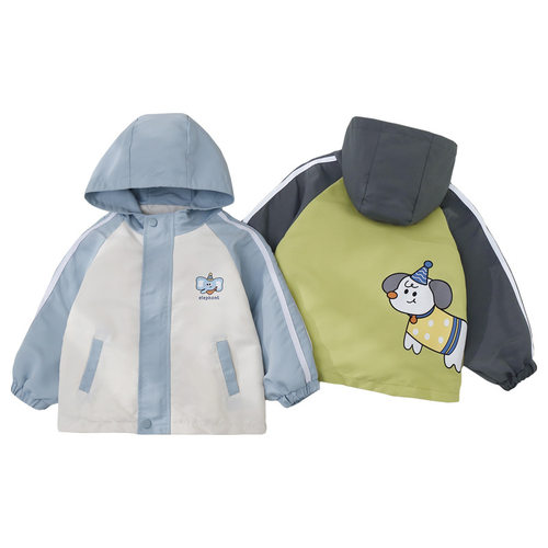童装防水冲锋衣儿童棉服男童秋季棉袄女童户外外套宝宝衣服