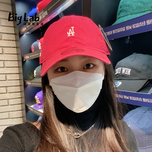 韩国代购NEWERA帽子小标软顶棒球帽男女通用时尚经典鸭舌帽学生