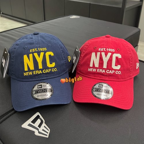 韩国NewEra棒球帽920软顶弯檐帽子男女同款美式复古风鸭舌帽学生