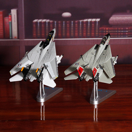 1:72特尔博F14雄猫合金飞机模型 F-14A战斗机VF-84海盗旗中队拼装