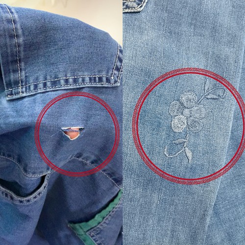 绣补修改衣服羽绒服双面呢毛衣牛仔裤汉服雪纺无痕修补刺绣
