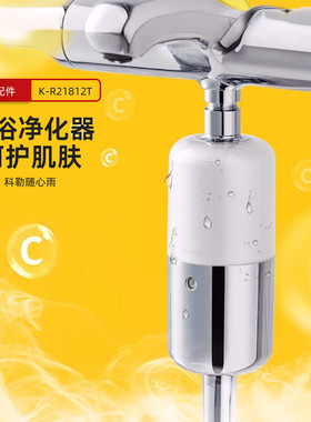 科勒淋浴花洒净化器自来水过滤器