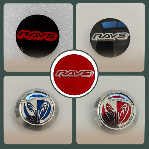 RAYS轮毂盖轮毂中心盖66mm亚克力原车尺寸60mm改装盖rays轮盖G0