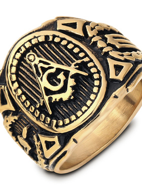 共济会日韩风戒指