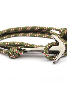 花色船锚情侣手链