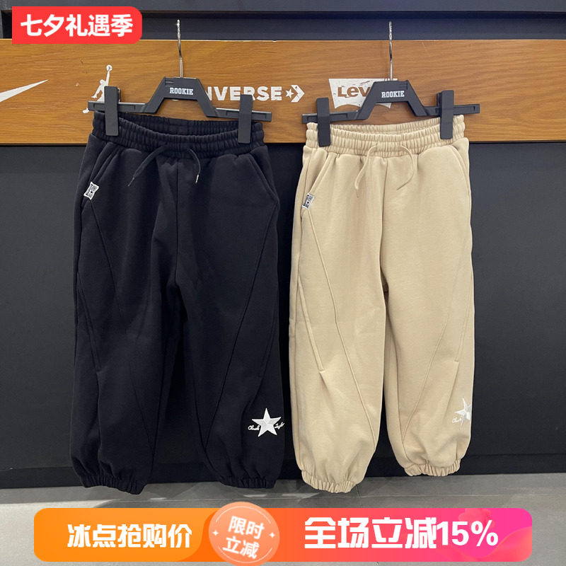 CONVERSE匡威童装子保暖加绒长裤