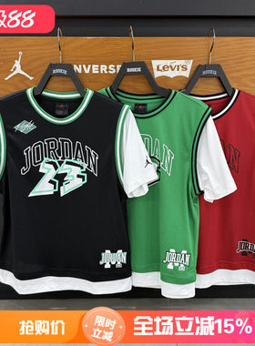 Jordan儿童短袖T恤夏男童