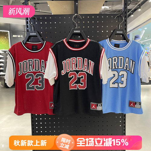 JORDANAJ飞人童短袖假两件T恤