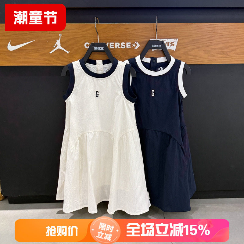 匡威女童夏季圆领套头连衣裙