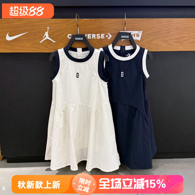 匡威女童夏季圆领套头连衣裙