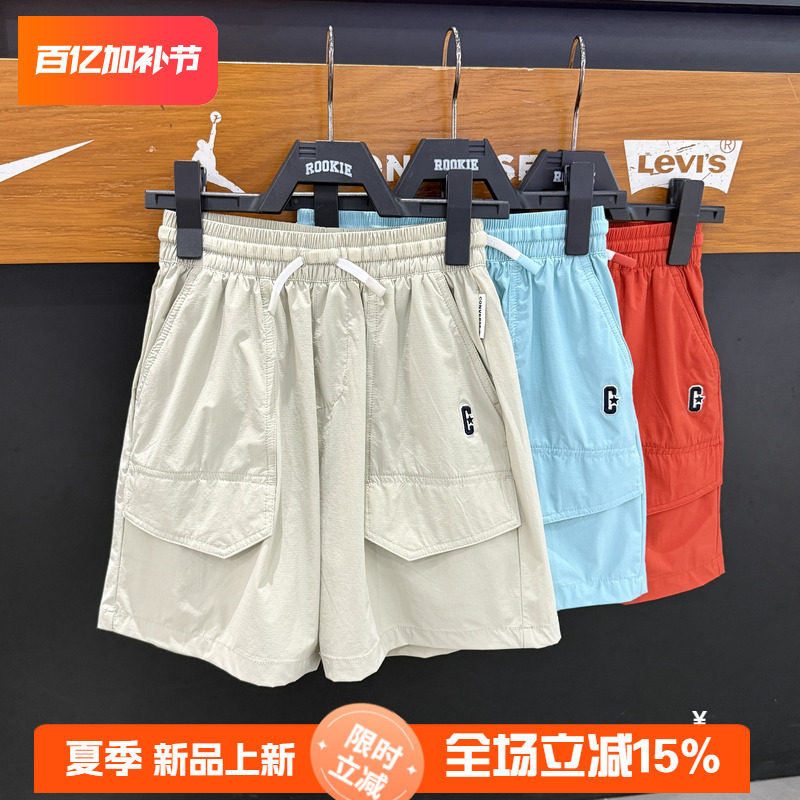Converse匡威工装风短裤男夏季多口袋松紧腰休闲裤潮  CV2622025