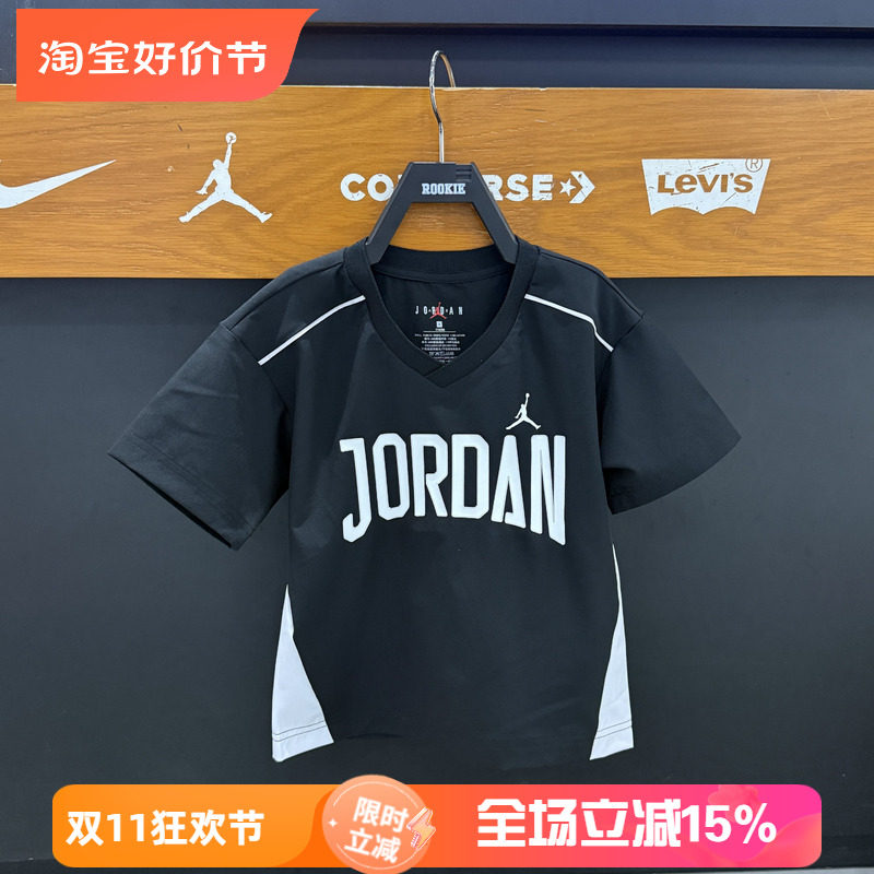 JORDAN童装夏款男童速干短袖T恤