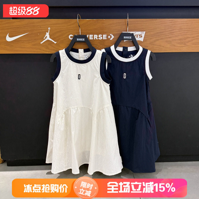 匡威女童夏季圆领套头连衣裙