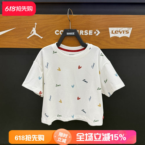 李维斯女童校园撞色短袖T恤