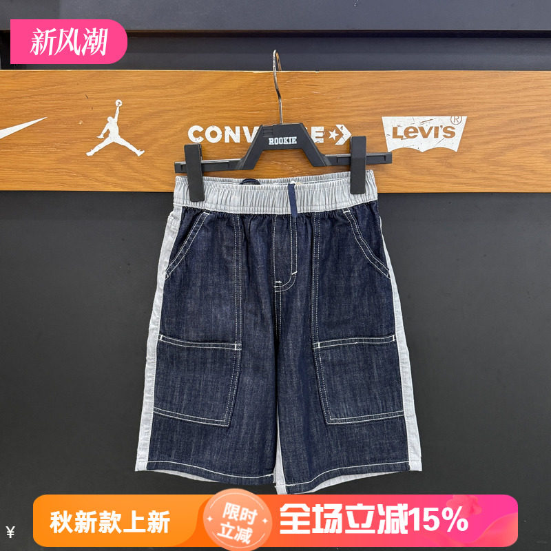 Levi’s李维斯26夏款松紧腰薄款软牛仔五分短裤休闲时尚LV2622048