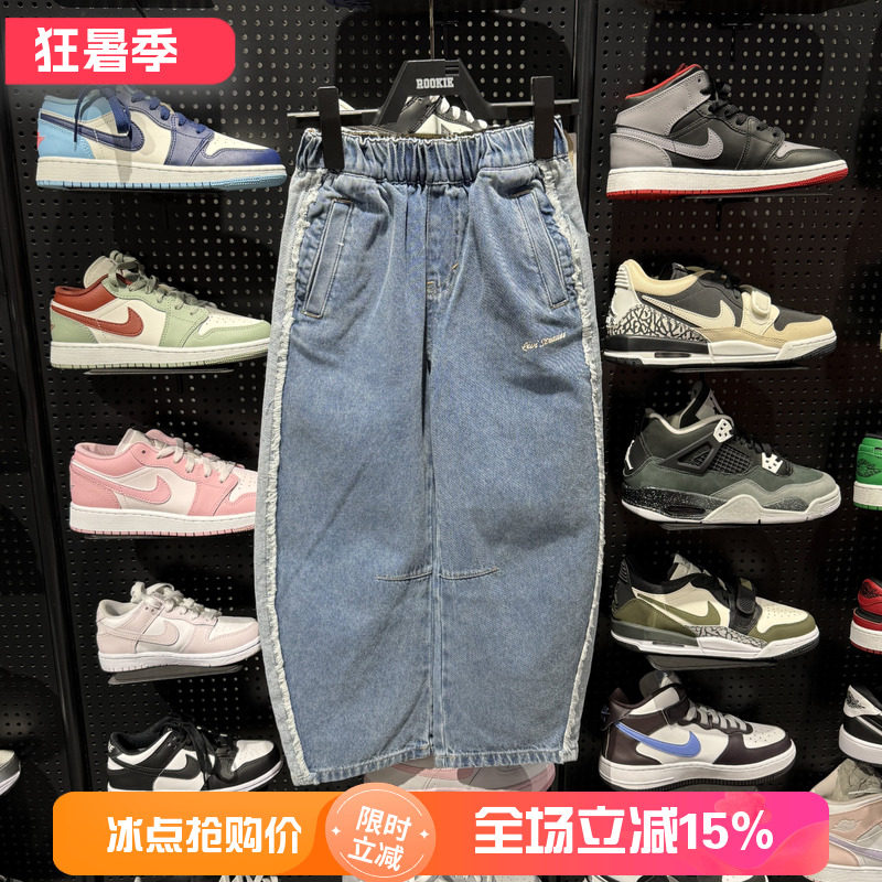 李维斯女童弯刀阔腿牛仔裤春款