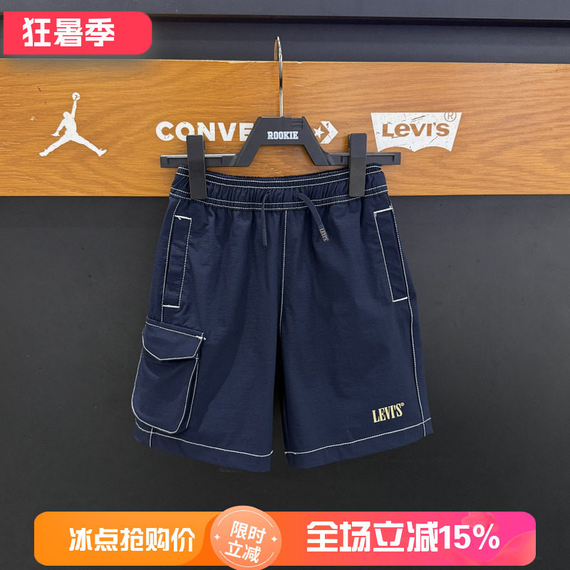 李维斯男大童夏季微弹薄款短裤