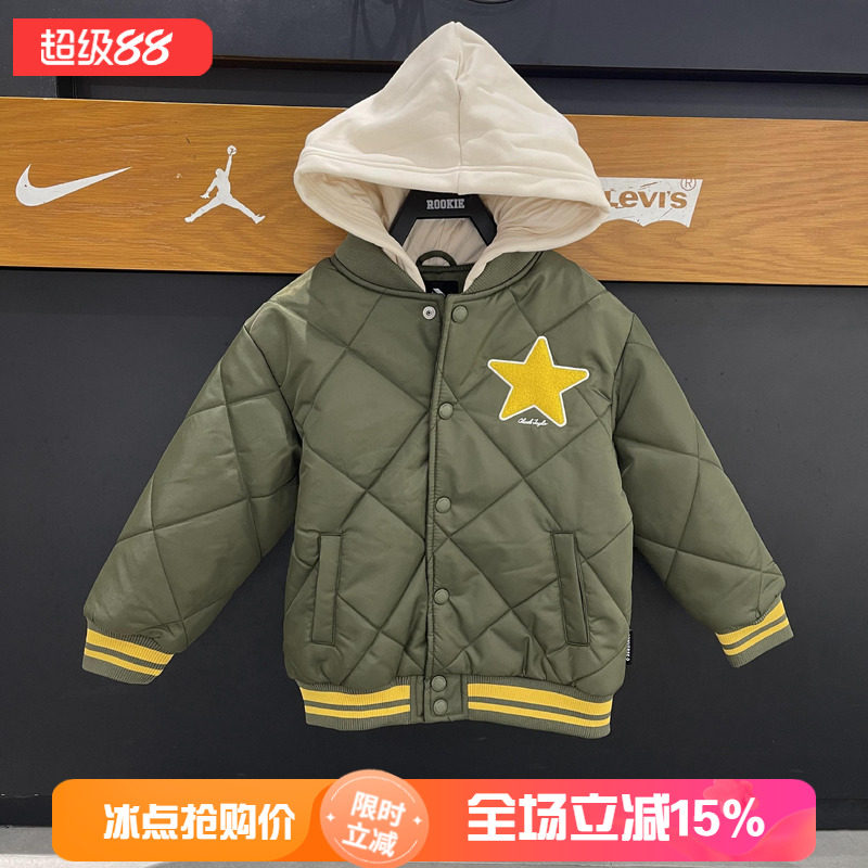 Converse匡威男女童连帽棉服冬季