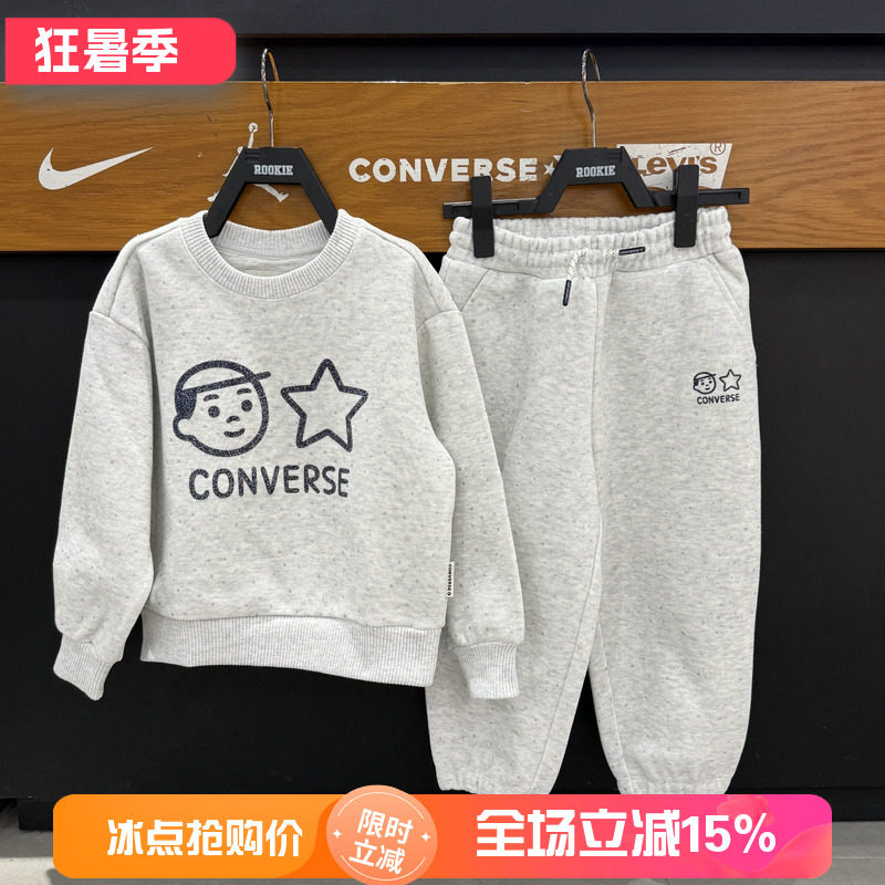 匡威童装儿童圆领印花卫衣