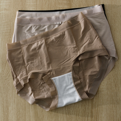 80S超细桑蚕丝裸肌感无痕内裤女莫代尔透气纯棉抑菌裆