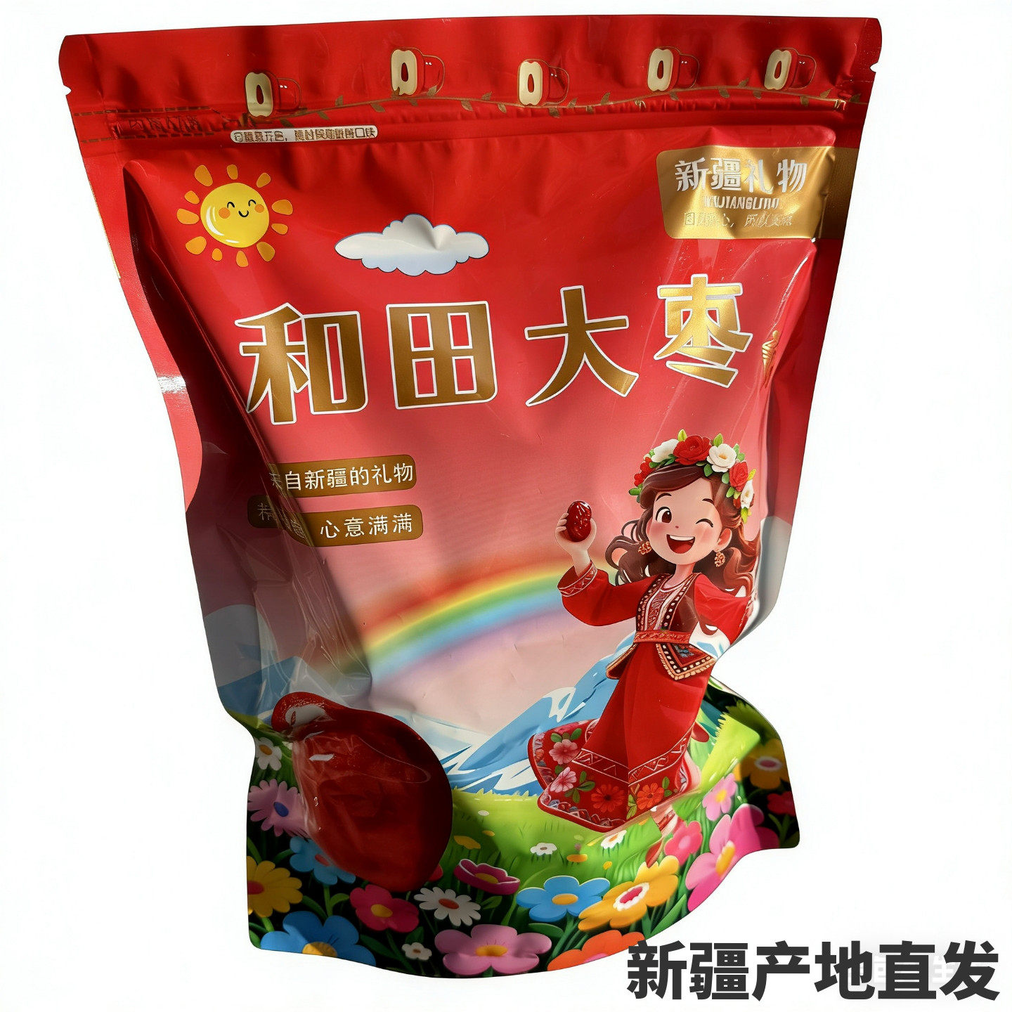 500g新枣新疆大枣新疆和田大枣骏枣和田玉枣沟头枣壶瓶枣新疆直发