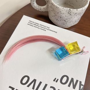 二次元 呆毛假发发夹女cosplay动漫角色扮演侧边假发鸭嘴夹手工