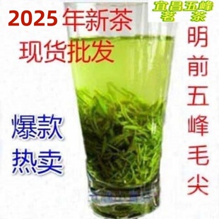 五峰毛尖2025年明前春茶新炒青绿茶宜昌三峡银毫横溪剑毫向师傅茶