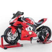 XLG合金车模1比7杜卡迪V4S摩托车带喷雾声光儿童玩具模型摆件