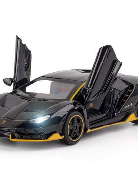 （盒装）天鹰8965B兰博LP770合金跑车模型带声光回力功能儿童玩具