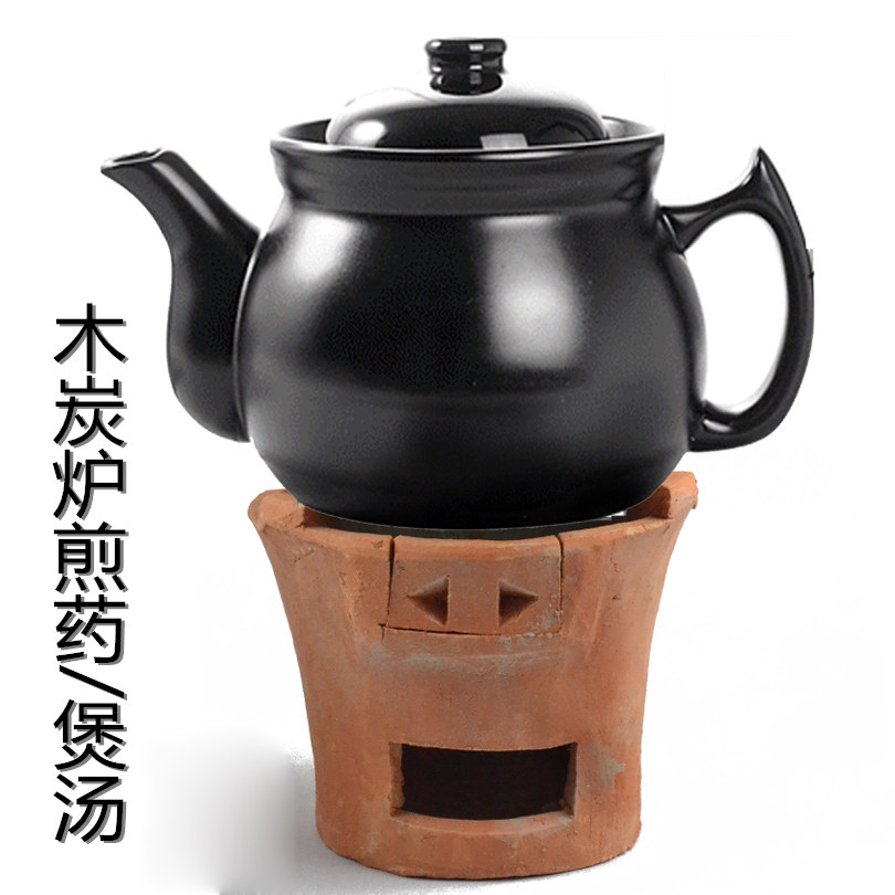传统陶瓷养生耐高温热砂锅碳明火煎药壶中药壶药罐沙锅熬药凉茶壶